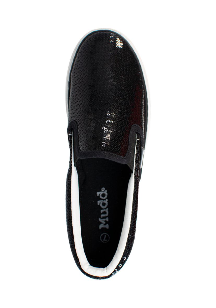 Poppy Glitter Slip On Sneakers