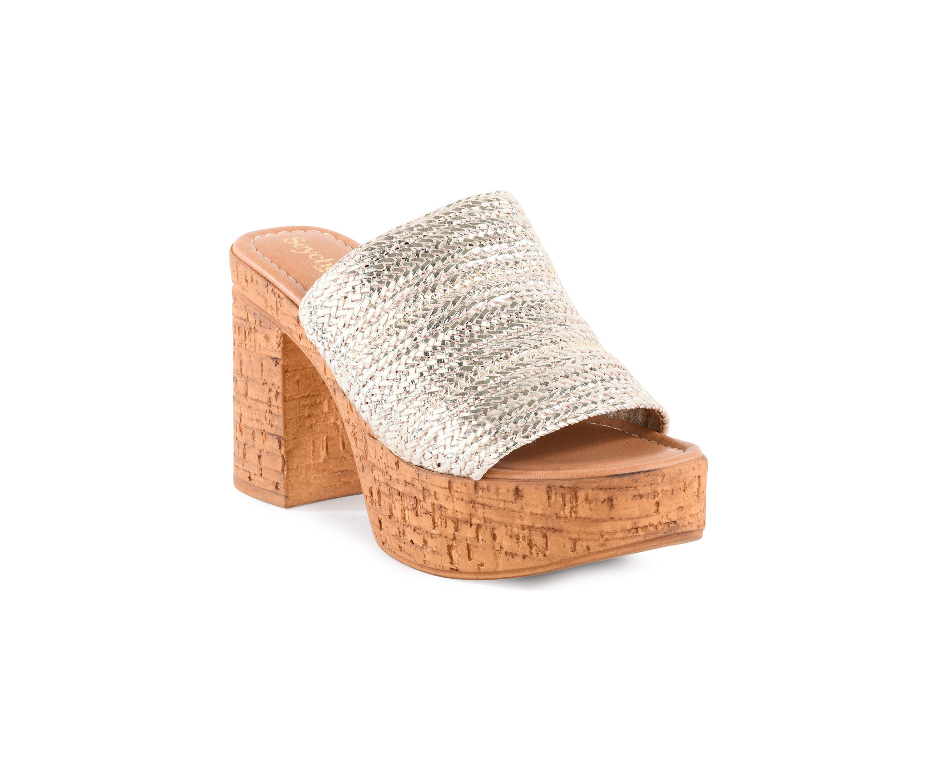 Applause Heeled Slide Sandals