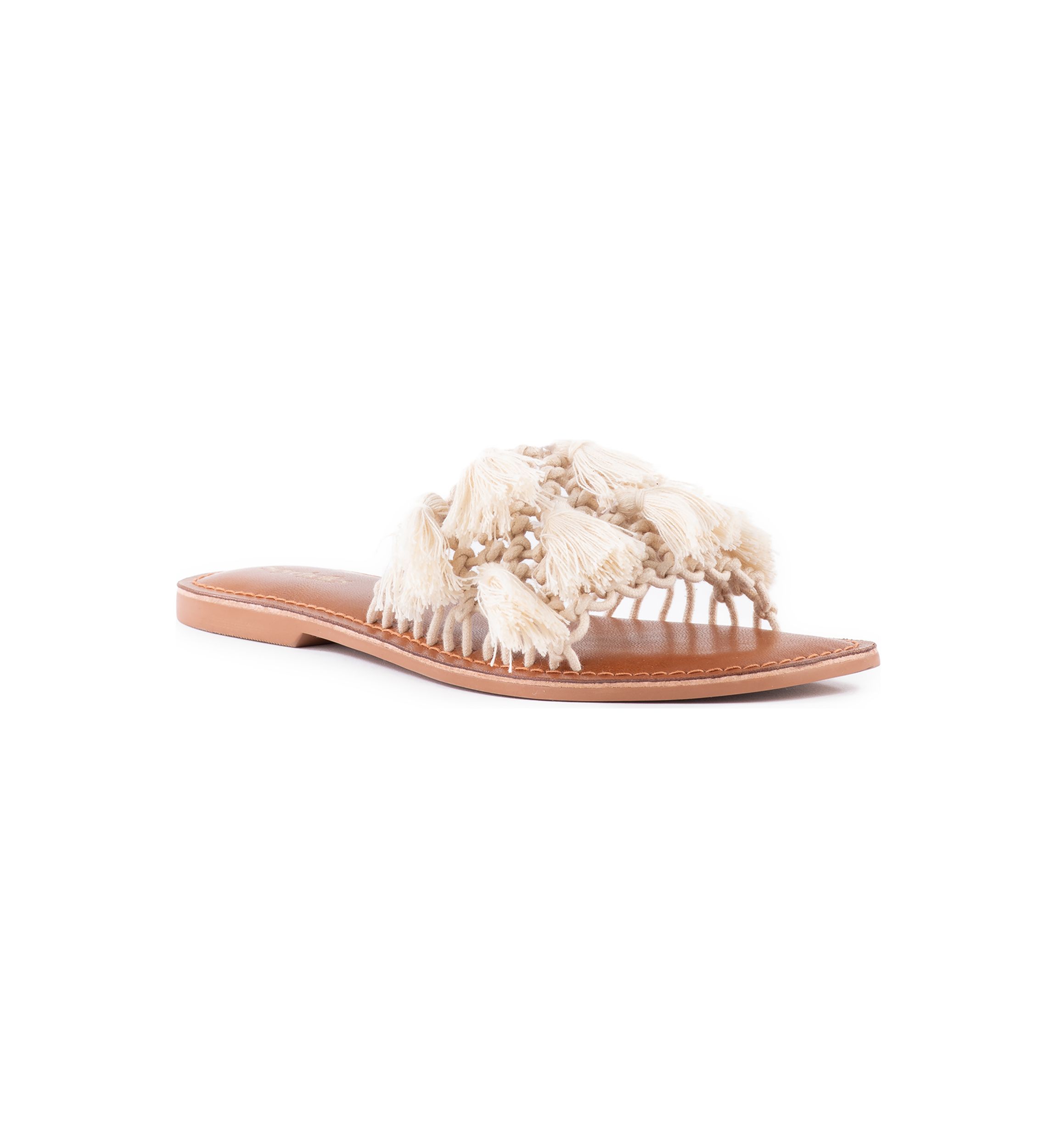Camellia Tassel Sandals