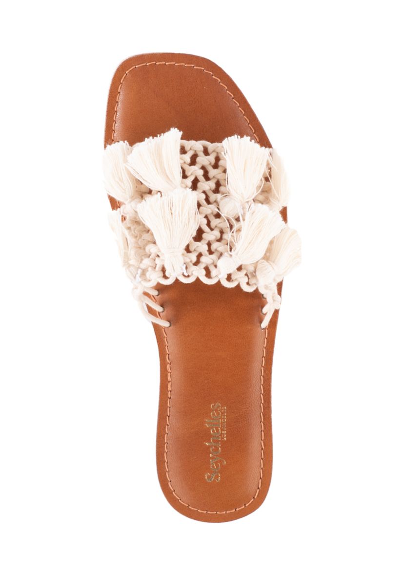 Camellia Tassel Sandals
