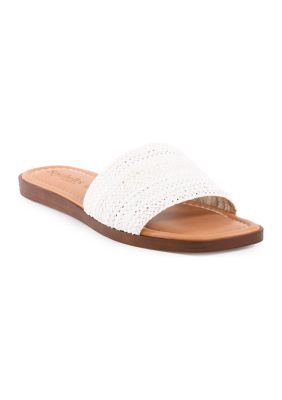 Seychelles Women's Palms Perfection Slide Sandals, White, 11M
