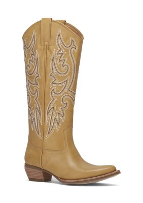 Frye & Co Women's Irlene Tall Deco Stitch Western Boots