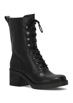 Frye & Co Women's Fynn Combat Boots, Black, 11M