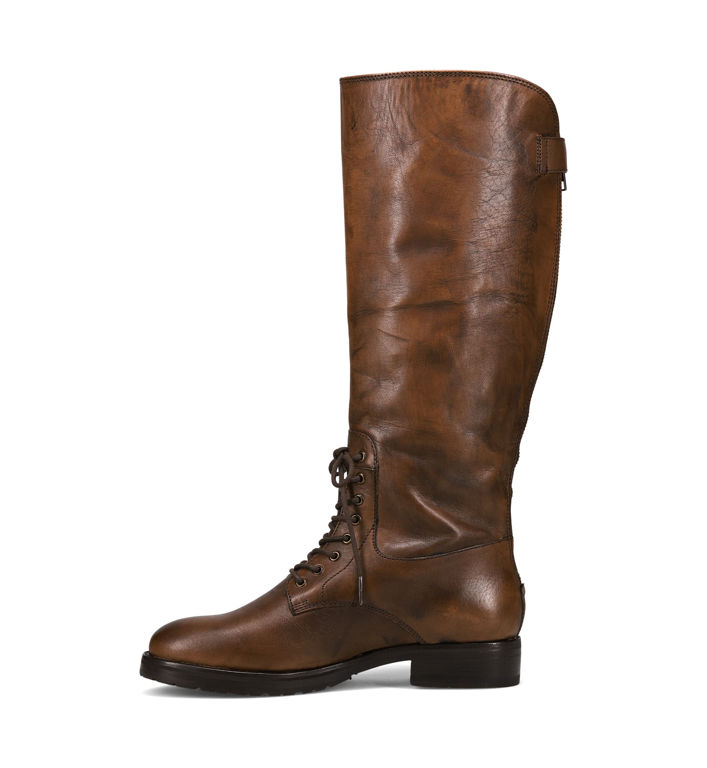 Melissa Lug Back Zip Tall Boots