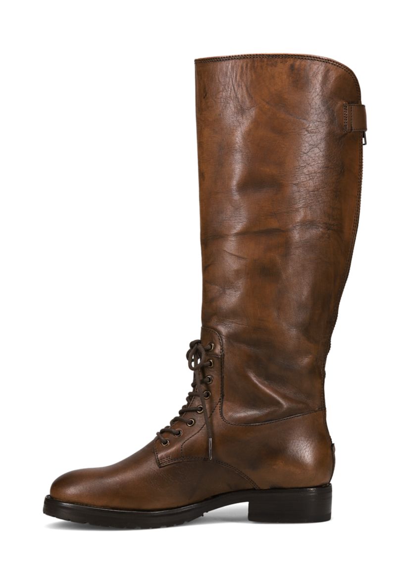 Melissa Lug Back Zip Tall Boots