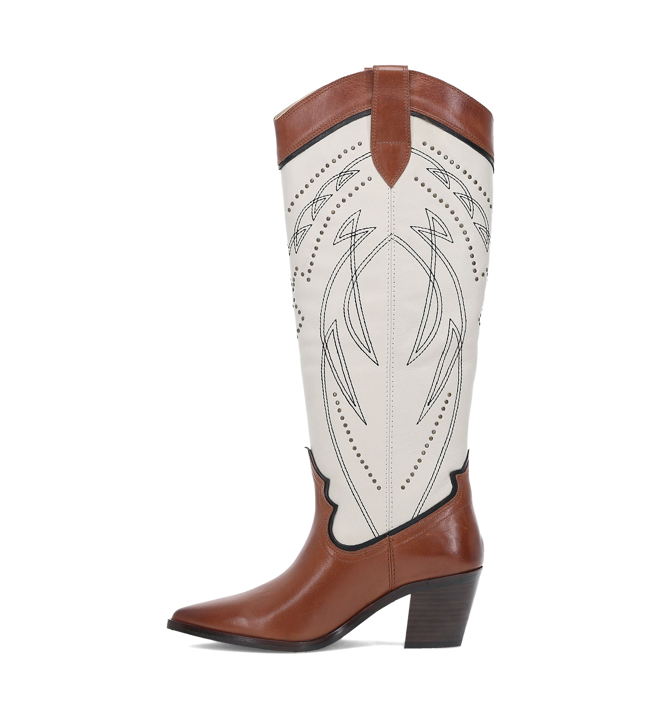 Sara Western Tall Stud Boots