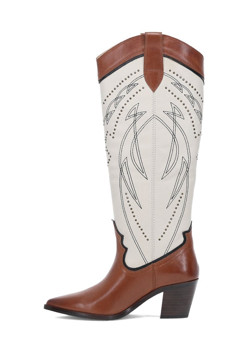 Sara Western Tall Stud Boots