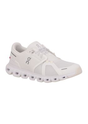 On Women's Cloud 6 Sneakers, White, 10M