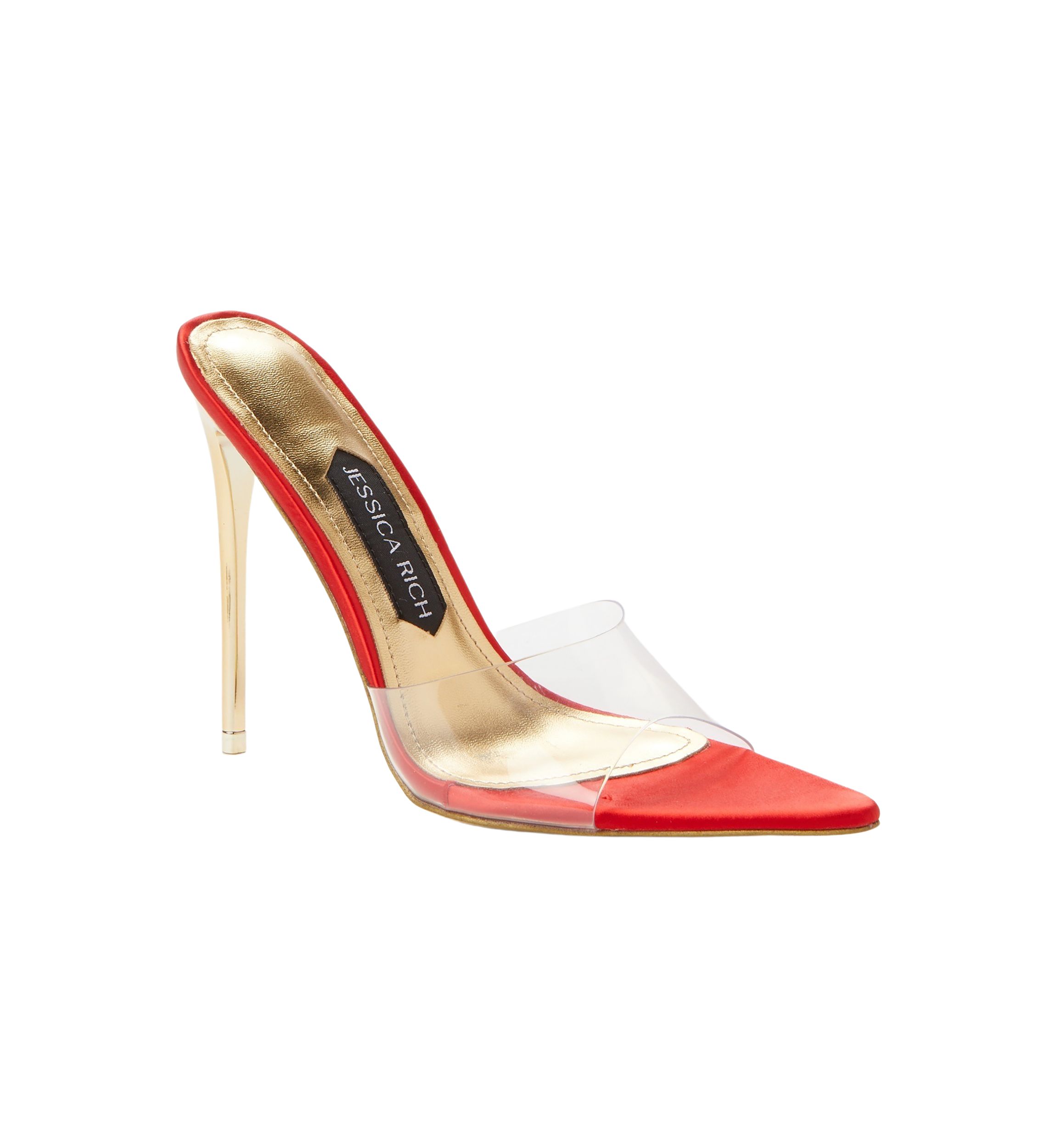 Racy Heeled Mule Sandals