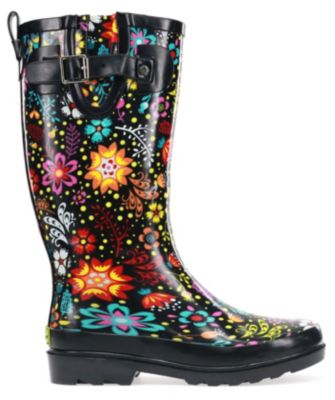 Western Chief Women's Garden Play Tall Boot, Black, 7M