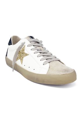 SHUSHOP Women's Pamela Sneakers, White, 6.5M