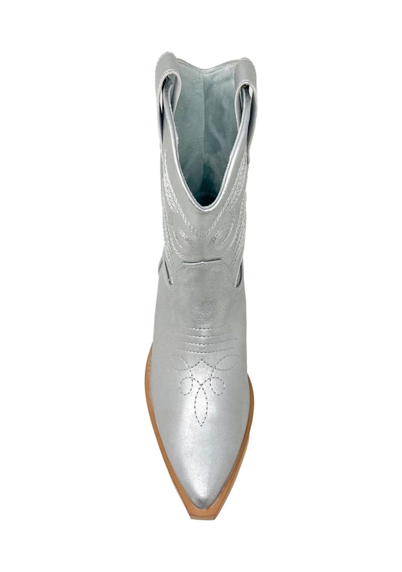 Zahara Metallic Western Boots