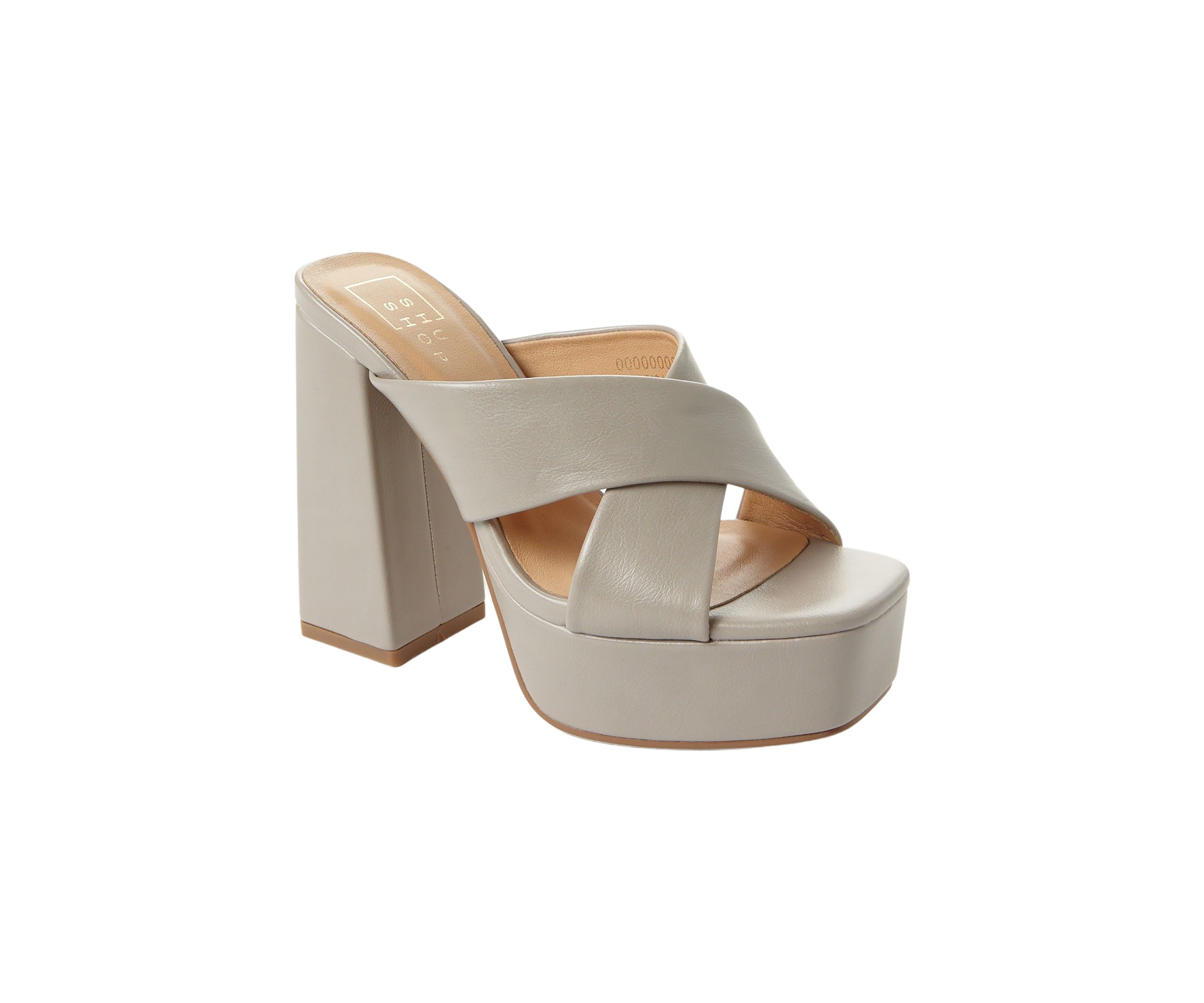 Federica Cross Strap Heeled Sandals