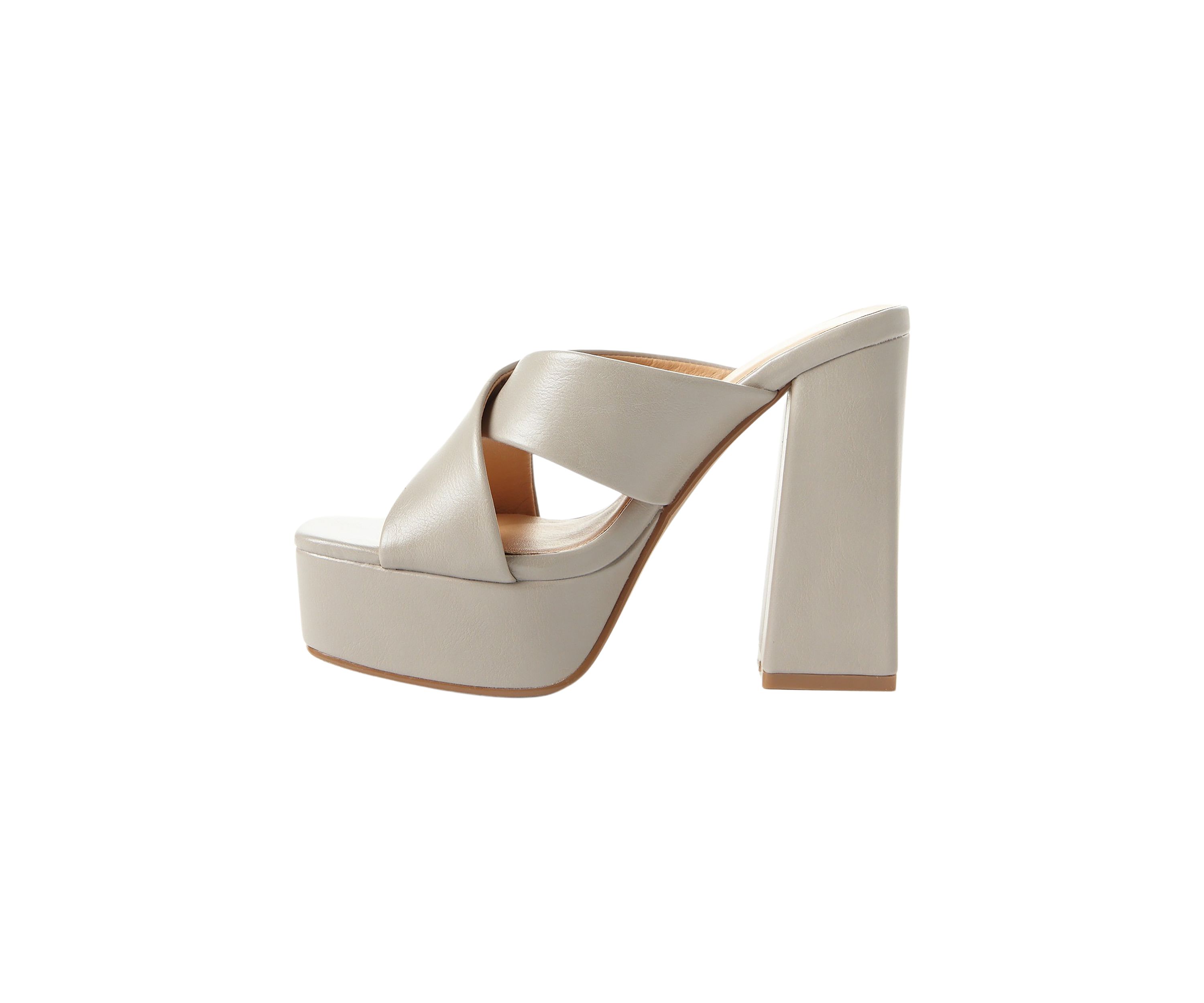 Federica Cross Strap Heeled Sandals