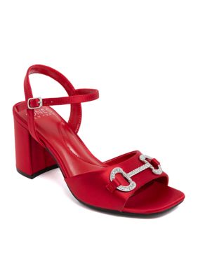 JONES NEW YORK Women's Eameer Sandals, Red, 6M
