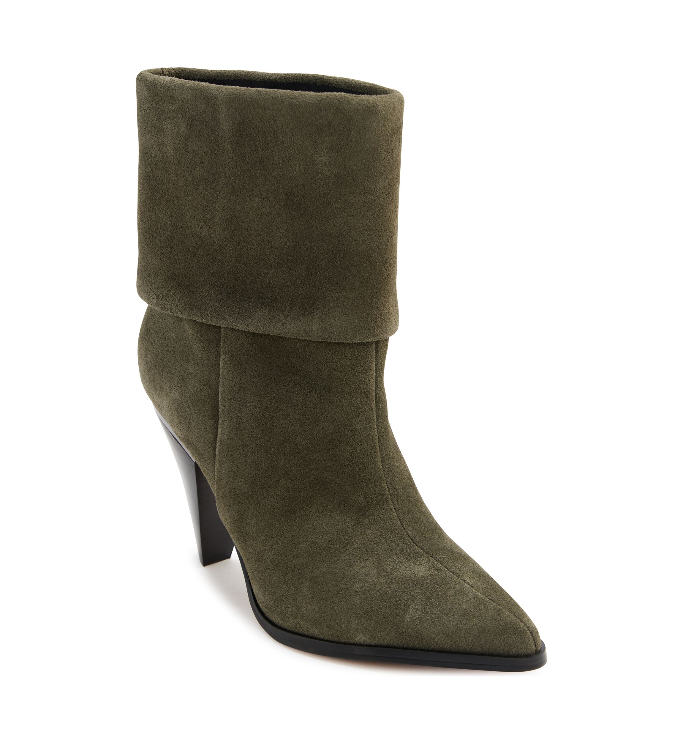 Cerise Cuffed Booties