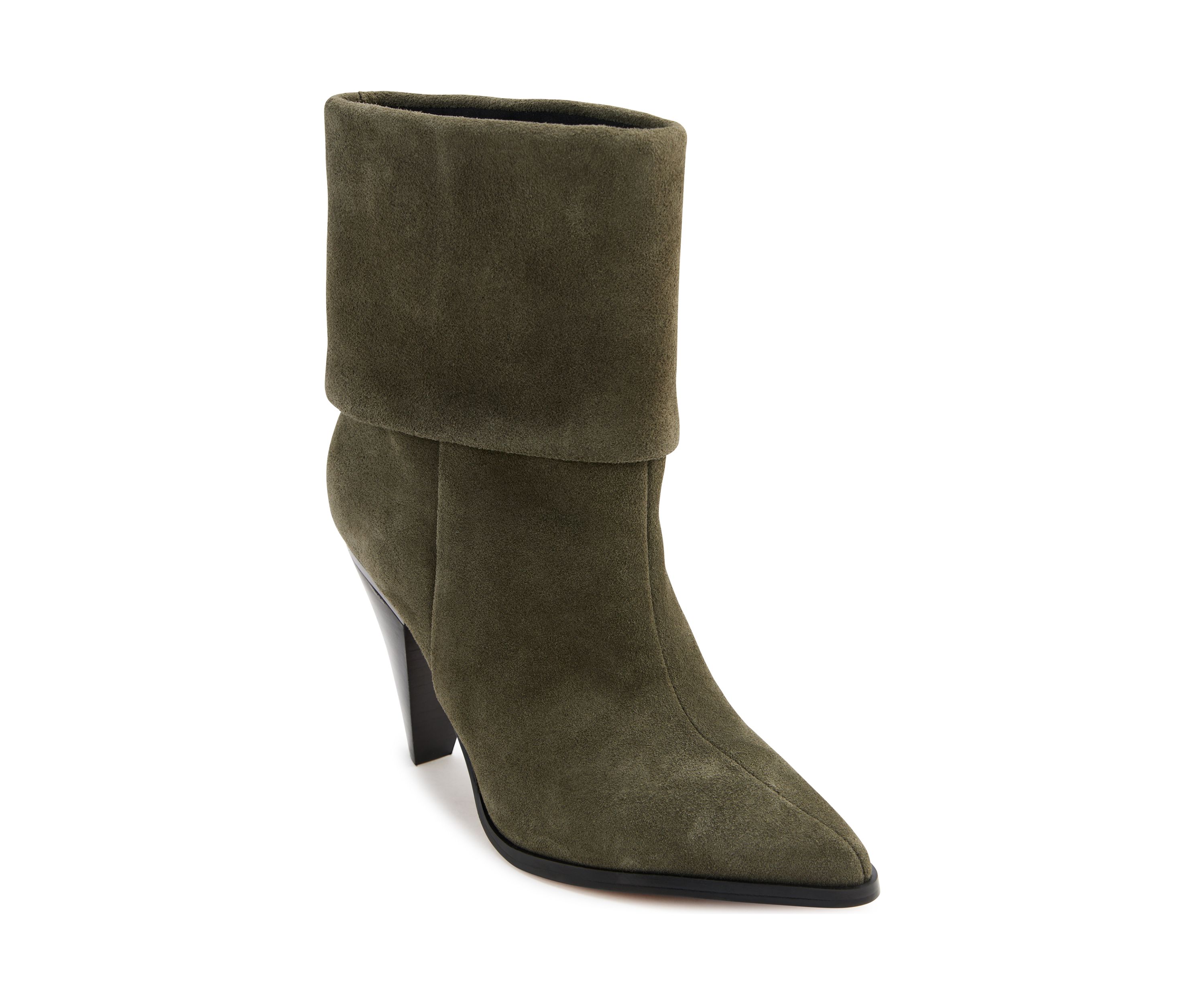 Cerise Cuffed Booties