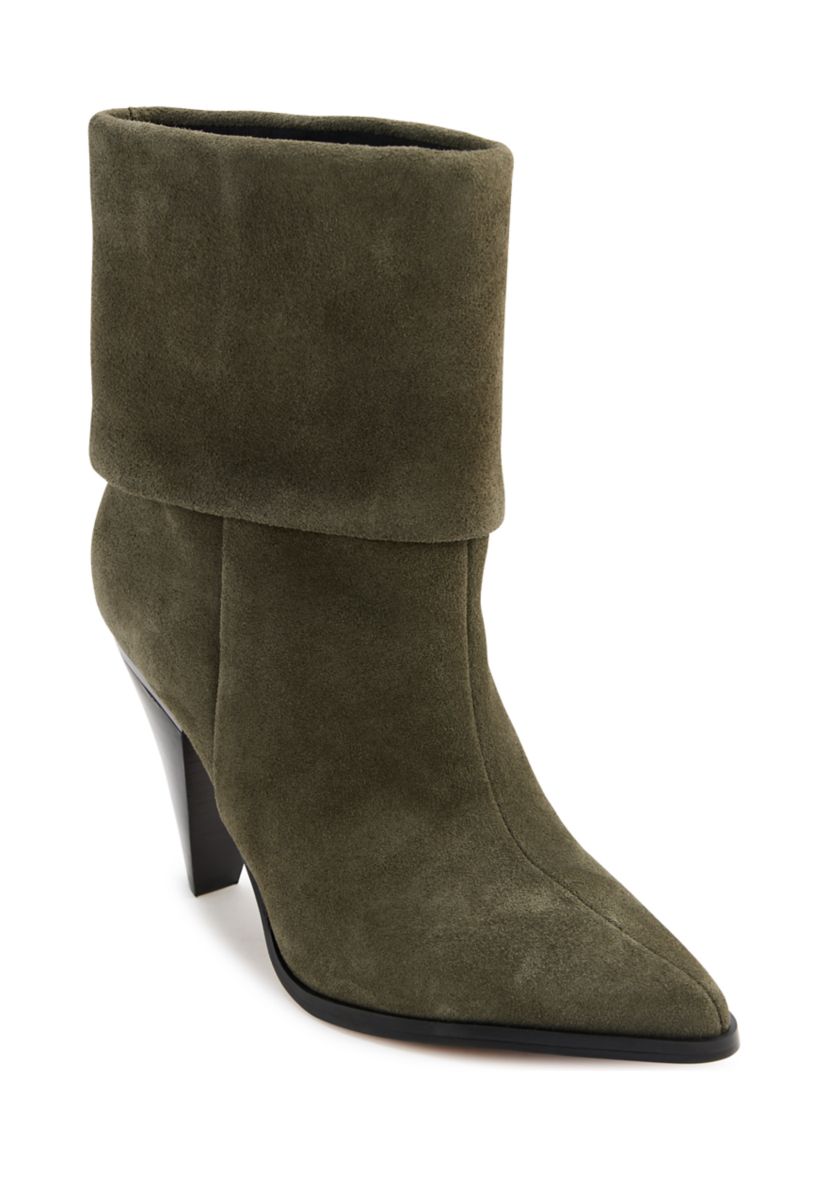 Cerise Cuffed Booties