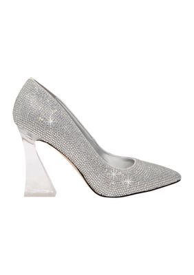 Belk store silver heels