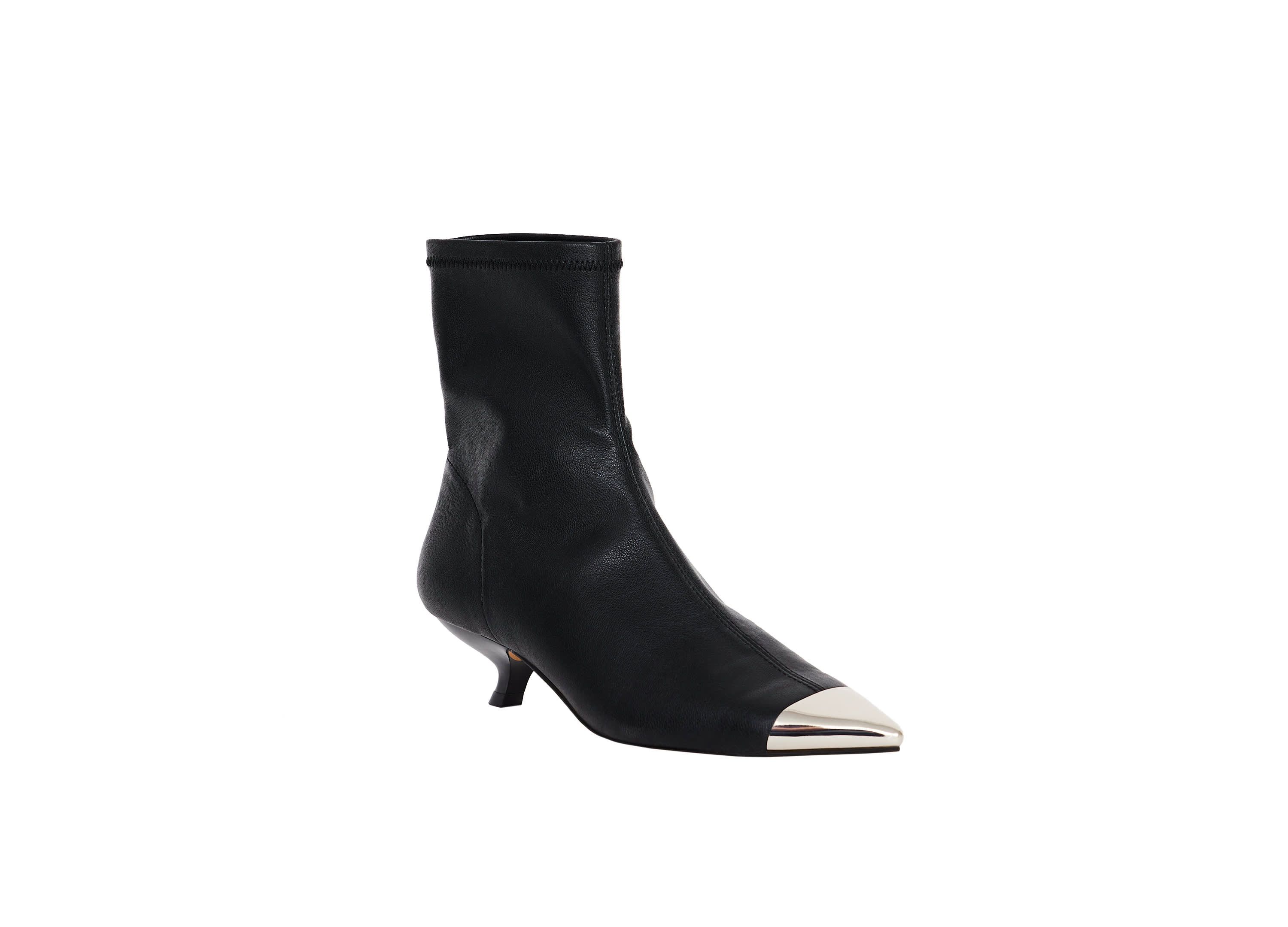 THE MICRO HEEL STRETCH BOOTIE