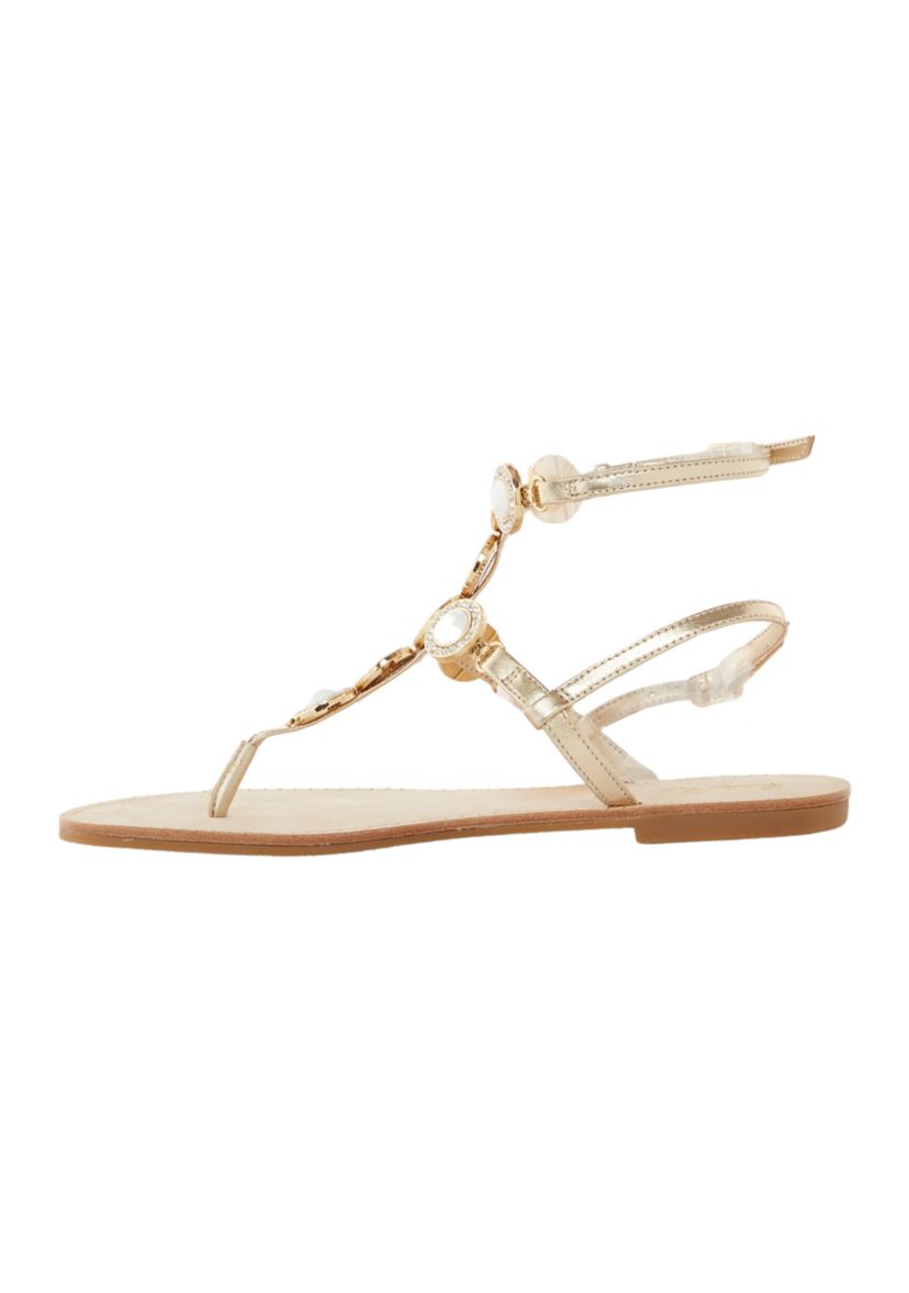 Palermo Thong Rhinestone Strappy Sandals