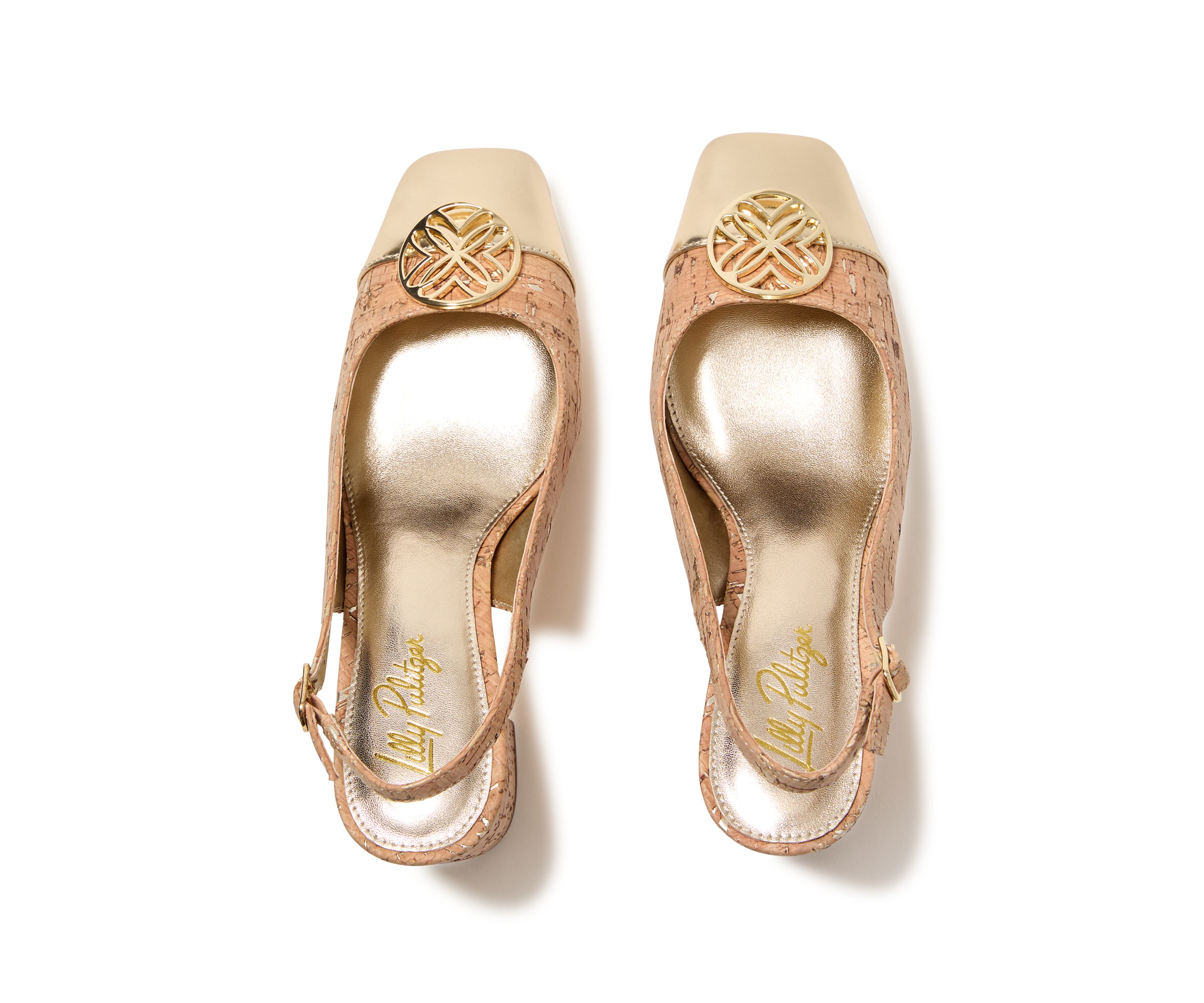 Mari Cork Slingbacks