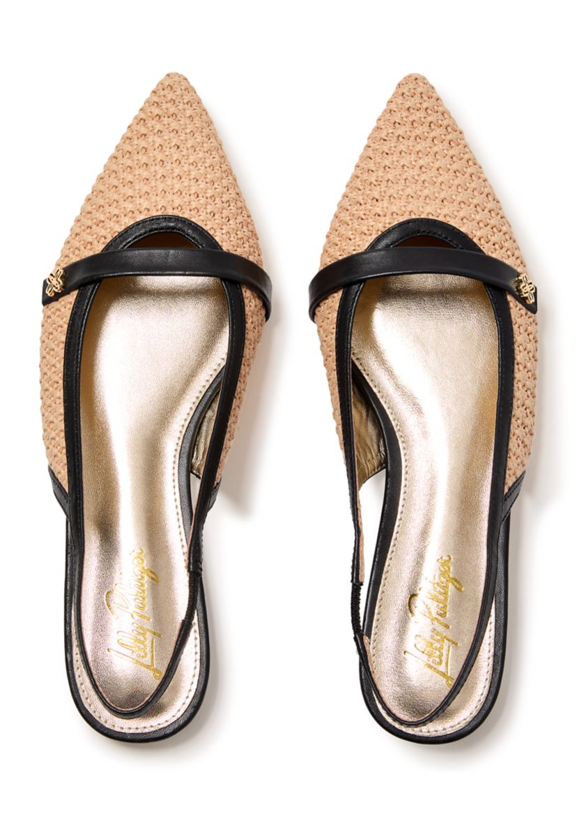 Malia Raffia Slingbacks