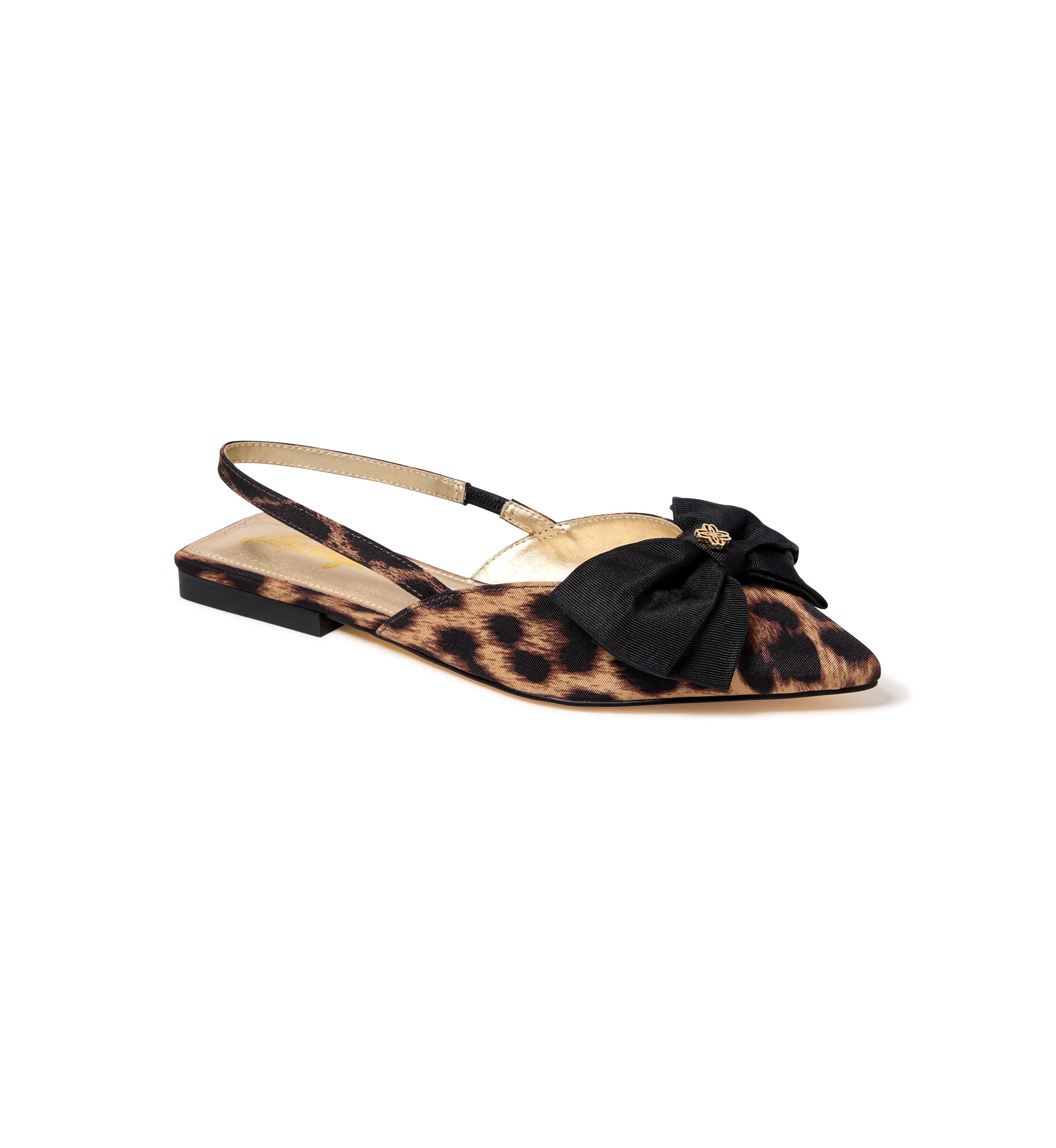 Brit Leopard Slingbacks