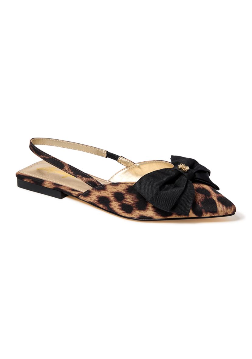 Brit Leopard Slingbacks