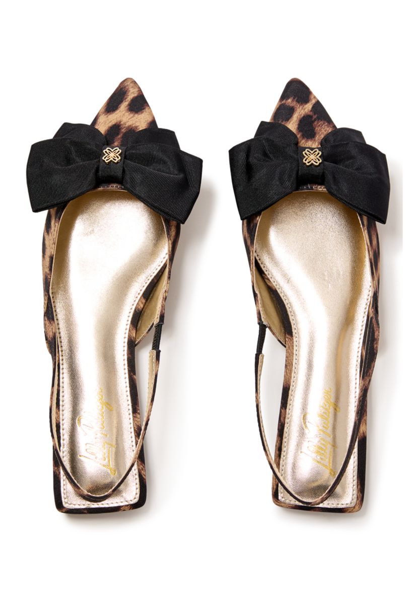 Brit Leopard Slingbacks