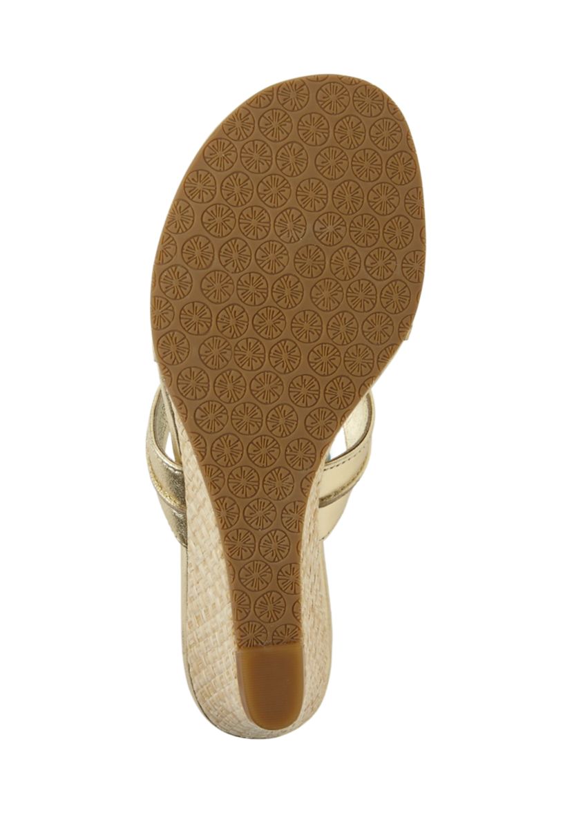 Mckim Wedge Metallic Sandals 