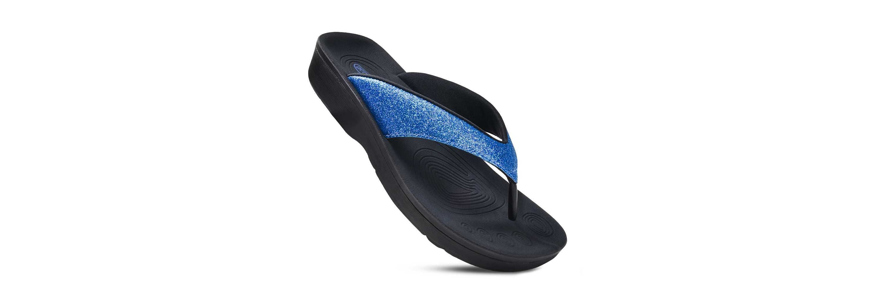 Crystal Mist Womens Orthotic Comfortable Flip-Flops Sandal