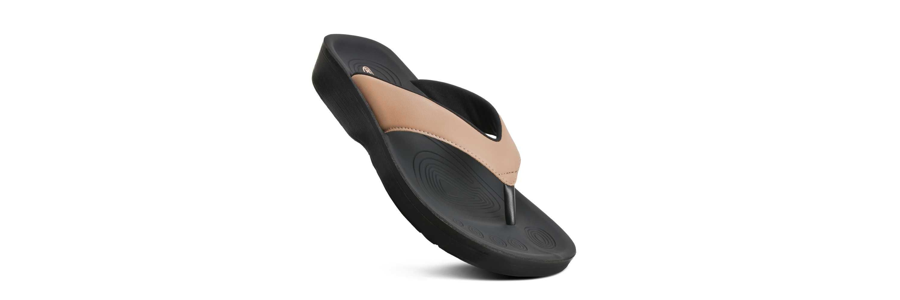 Flumen Comfortable Arch Support Thong Sandals for Women