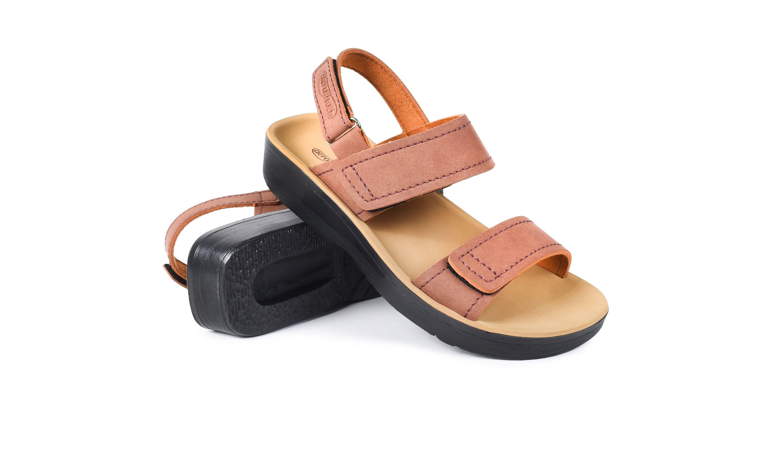 Renee Womens Adjustable Strappy Sandal with Comfortable Arch Support