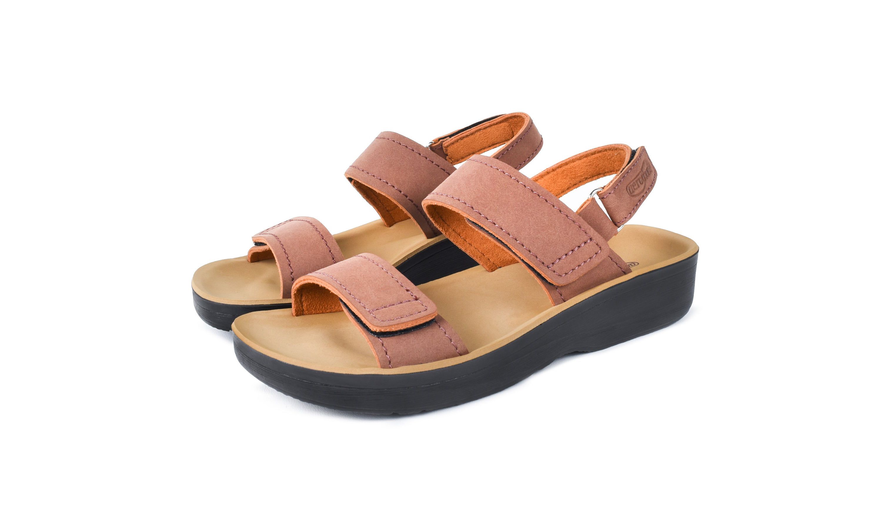 Renee Womens Adjustable Strappy Sandal with Comfortable Arch Support