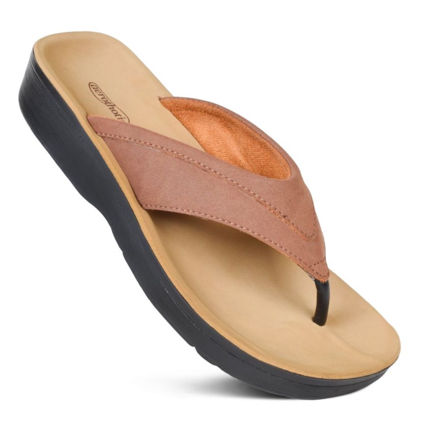 Tera Womens Comfortable  Arch Support Flip Flops