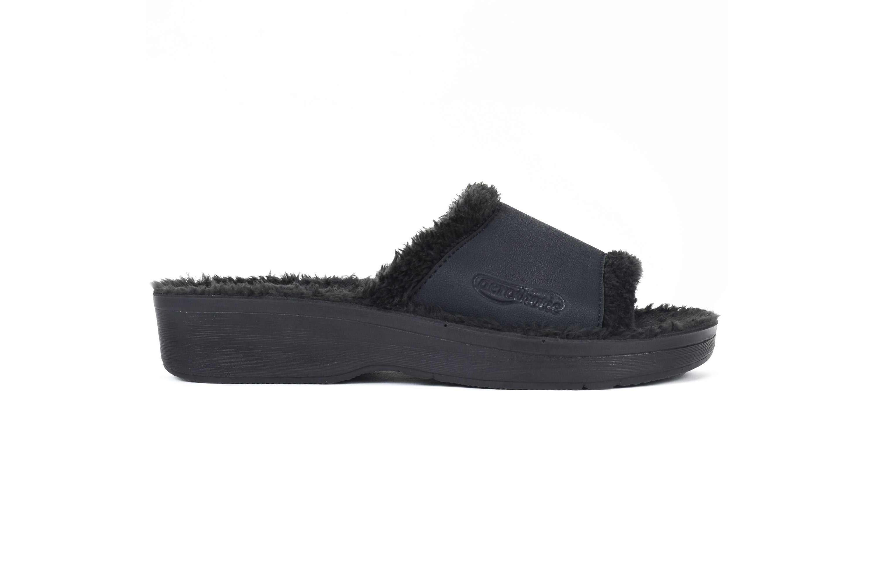 Aerothotic - Aspen Fuzzy Strap Womens Slipper