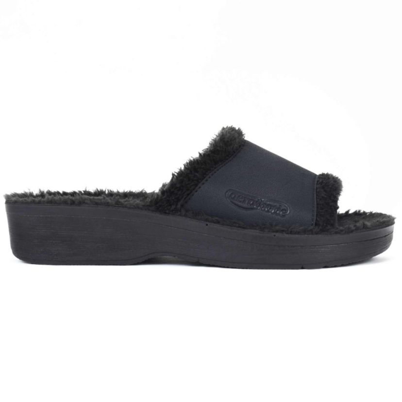 Aerothotic - Aspen Fuzzy Strap Womens Slipper