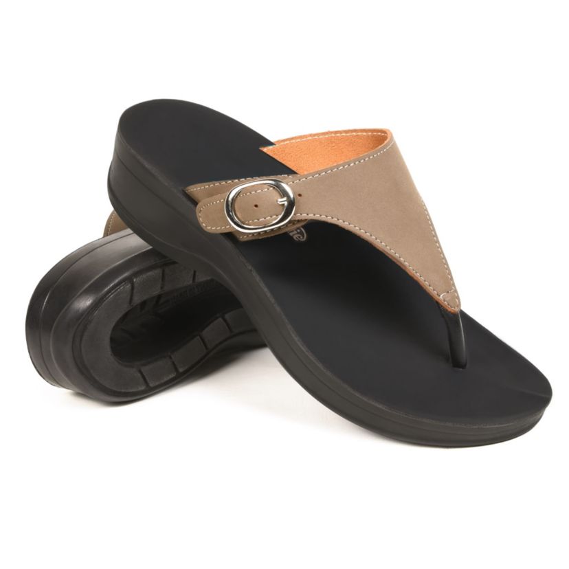 Shale Comfortable Arch Support Flip Flops for Womens