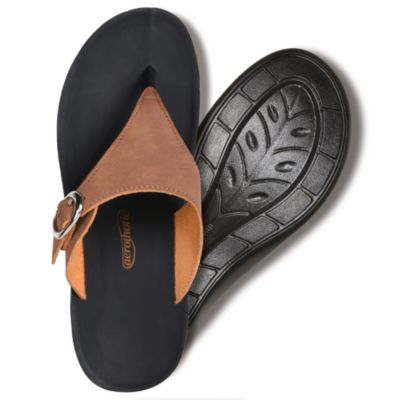 Shale Comfortable Arch Support Flip Flops for Womens