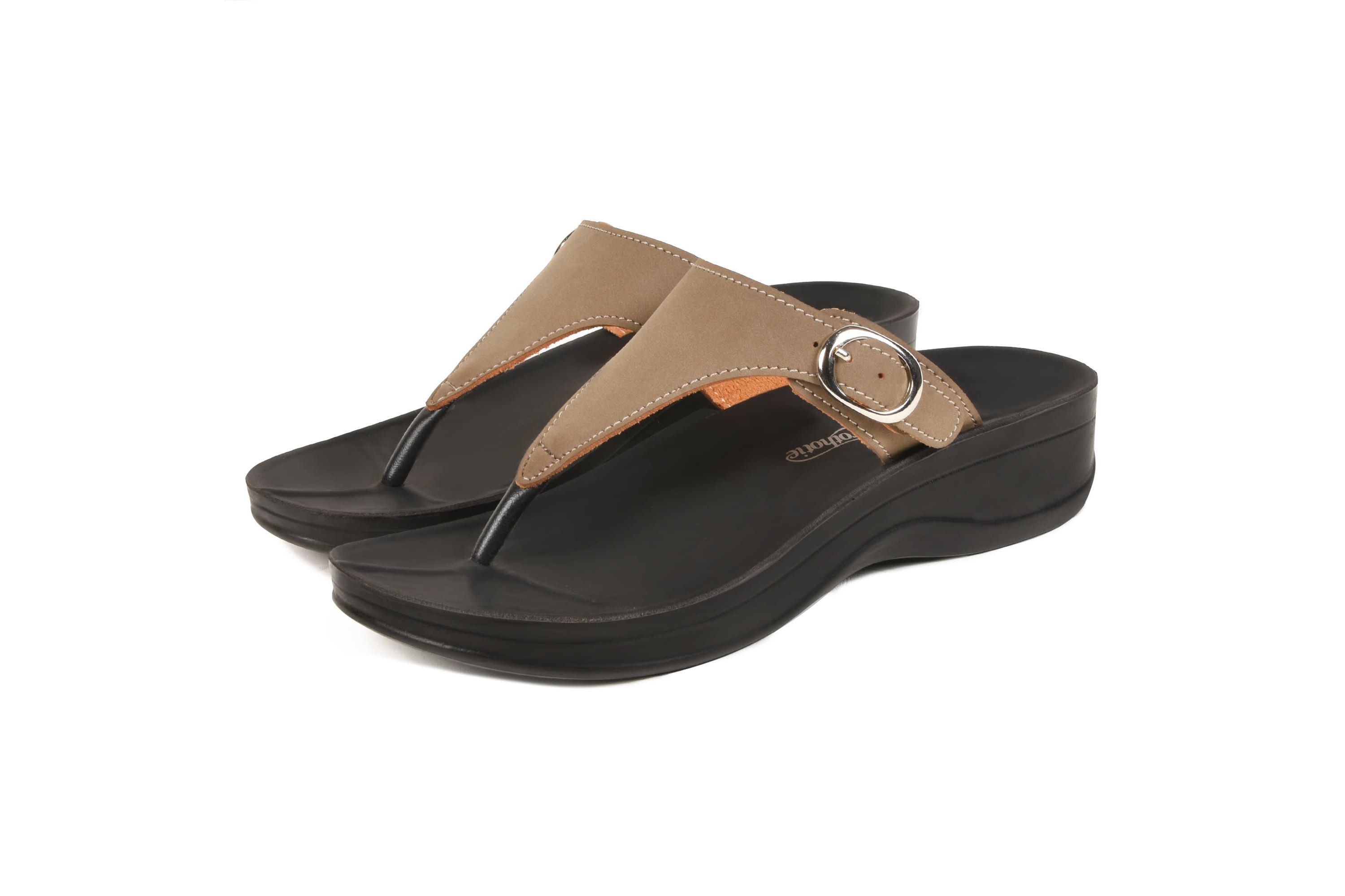 Shale Comfortable Arch Support Flip Flops for Womens