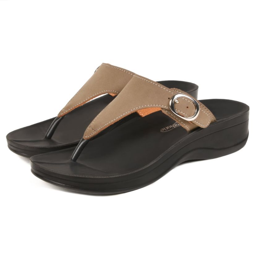 Shale Comfortable Arch Support Flip Flops for Womens