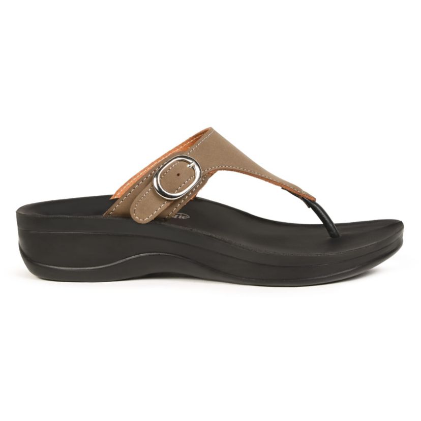 Shale Comfortable Arch Support Flip Flops for Womens