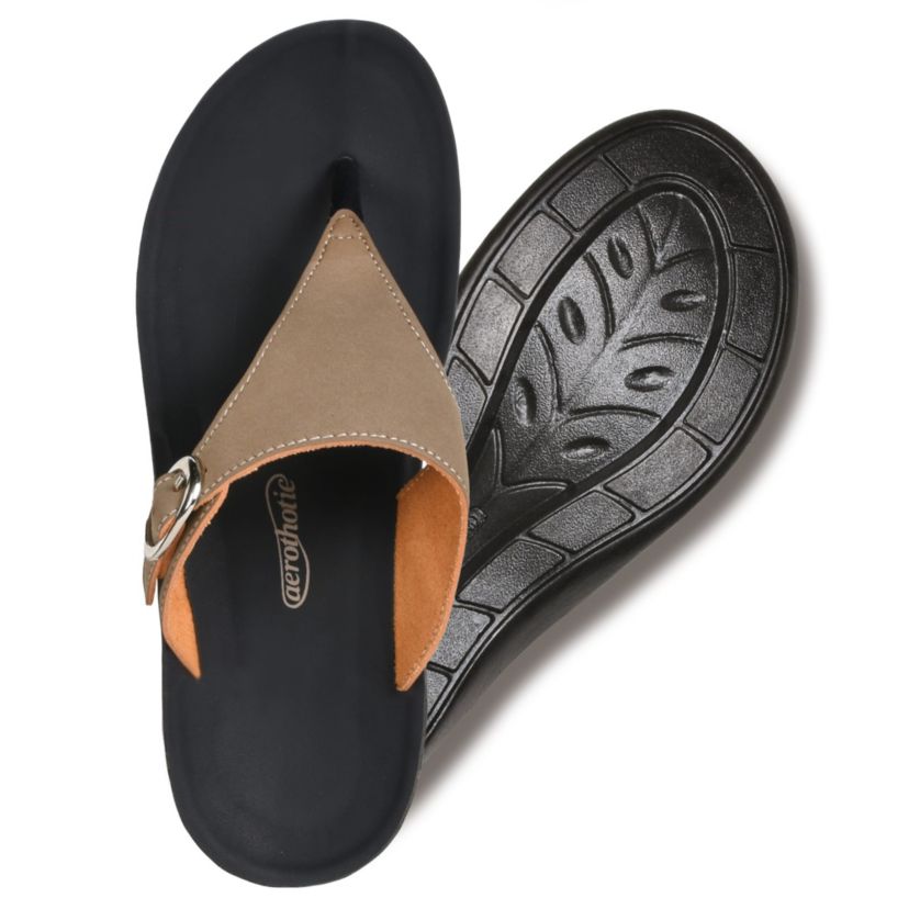 Shale Comfortable Arch Support Flip Flops for Womens