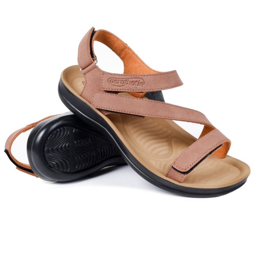 Zion Womens Adjustable Strappy Slingback Sandals