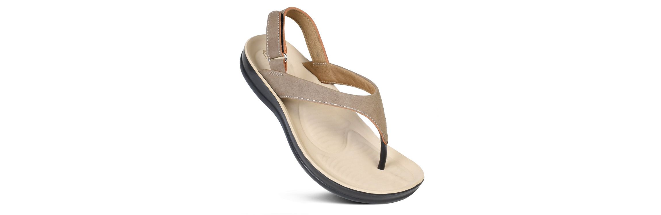 Verra Womens Comfortable Soft Toe Post Sandals with Arch Support