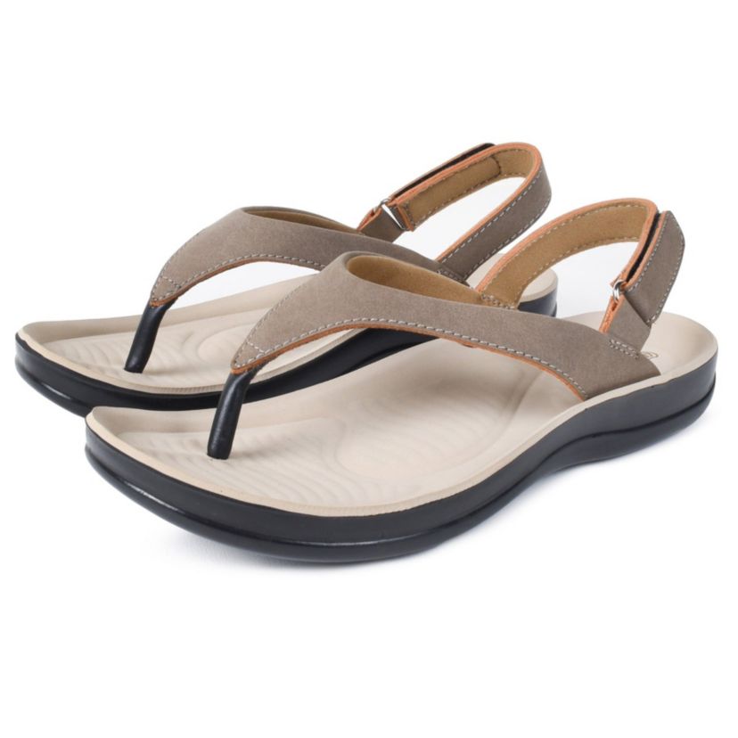 Verra Womens Comfortable Soft Toe Post Sandals with Arch Support