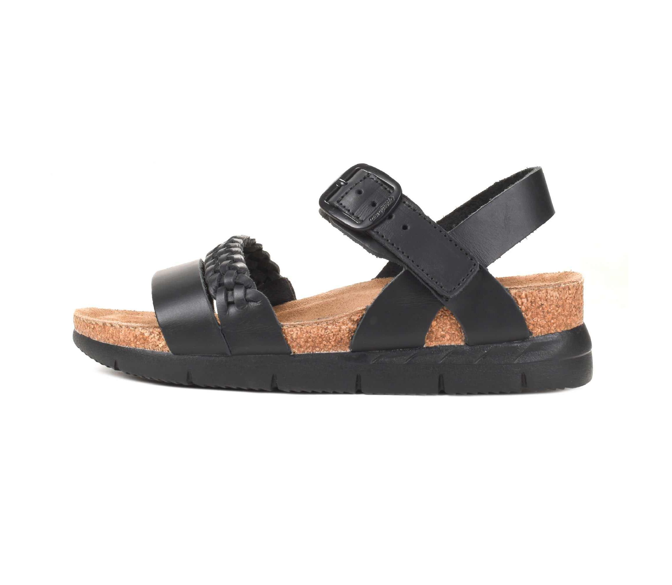 Aerothotic - Quinn Comfortable Braided Leather Platform Sandals with Arch Support