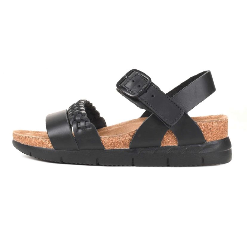 Aerothotic - Quinn Comfortable Braided Leather Platform Sandals with Arch Support