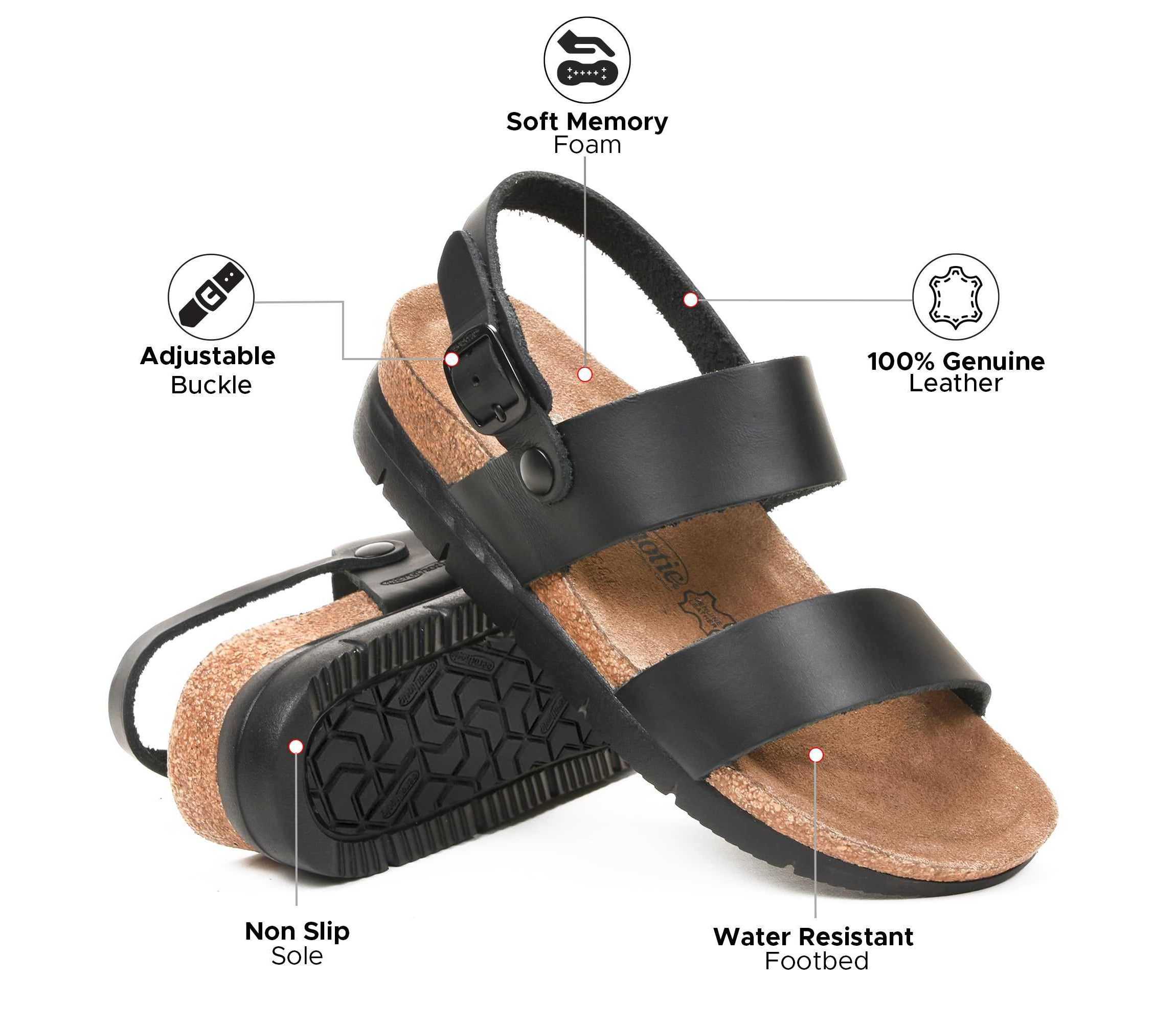 Aerothotic - Tori Casual Non-Slip Comfy Leather Platform Sandals